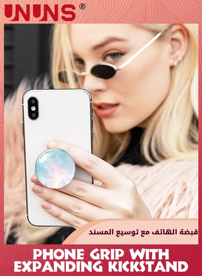 UNUNS 2 Pack Phone Grip With Expanding Kickstand,Collapsible Moblile Phone Grip Stand Holder,PopGrip For Smartphones Tablets Cell Phone - Image 5