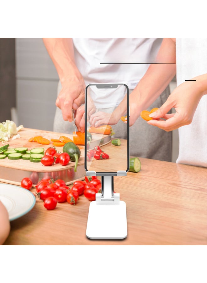 Mobile Phone Desktop Stand Folding Portable Lifting Lazy Live Mobile Phone Tablet Universal Stand Gift Logo Tablet-Color:T9 Girl Powder Counterweight Version - Image 4