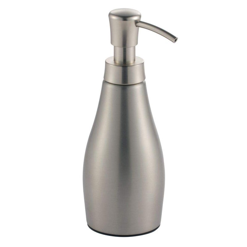 InterDesign iDesign Avery Brushed Stainless Steel Refillable Soap Dispenser 301 x 38 x 82
