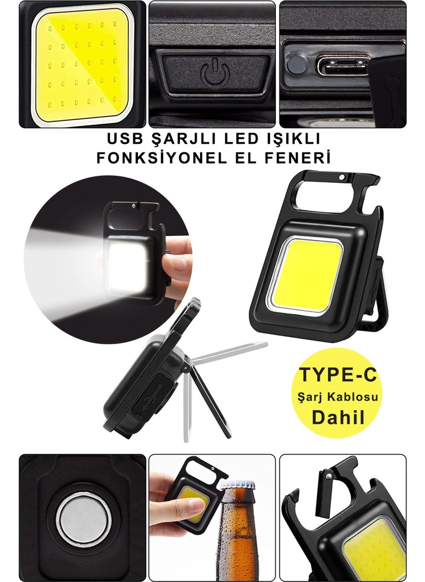 Technosmart Trendpoint USB Rechargeable LED Keychain Camping Lamp Bottle Opener Flashlight  - Image 2