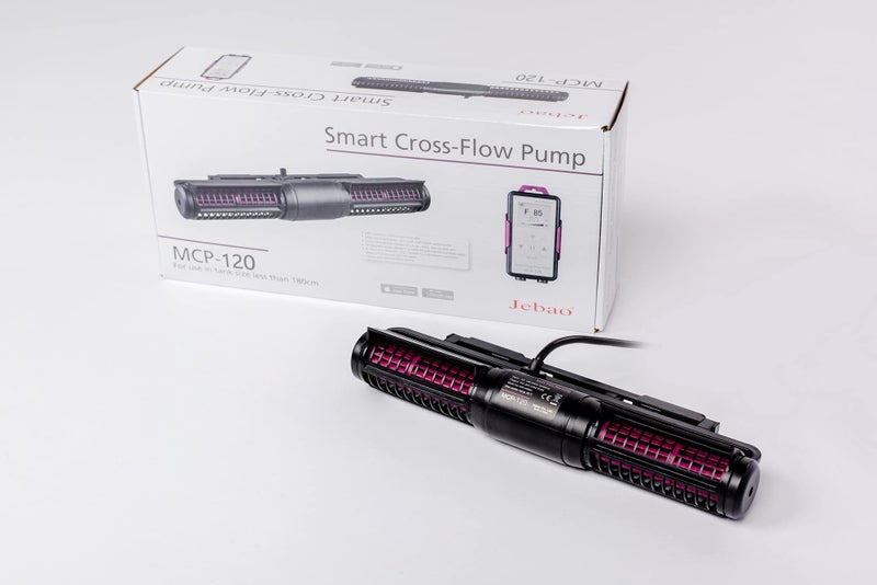 Jebao MCP Smart Cross Flow Pump with LCD Display Controller for Saltwater Tank Magnetic Base (MCP-120) - Image 1