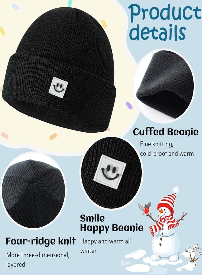 KMOLY Toddler Baby Beanie Hat 6 Packs, Double Layer Knit Infant Winter Hat Soft Warm Beanies Bulk Skull Cap for Kid Boys Girls (US, Age, 0 Months, 2 Years, Khaki, White, Black,Grey,Caramel,Red) - Image 2