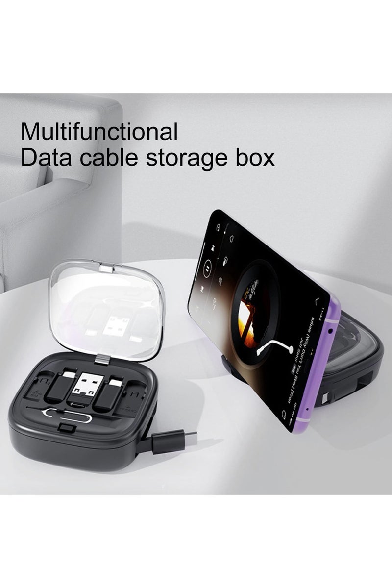 Lenyes Multifunctional 6-in-1 Storage Box by Lenyes LB603: Versatile Fast-Charging Hub and Portable Cable Organizer for Tech-Savvy Lifestyles - Image 3