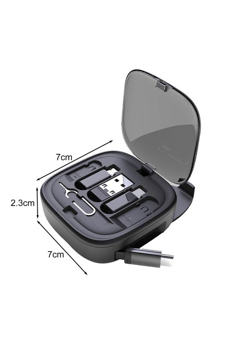 Lenyes Multifunctional 6-in-1 Storage Box by Lenyes LB603: Versatile Fast-Charging Hub and Portable Cable Organizer for Tech-Savvy Lifestyles - Image 2