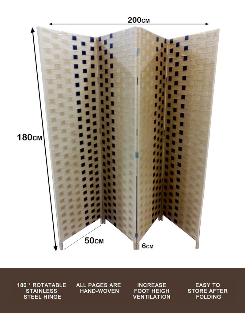 Living - Foldable Room Divider Multicolor 200*180cm. - Image 1