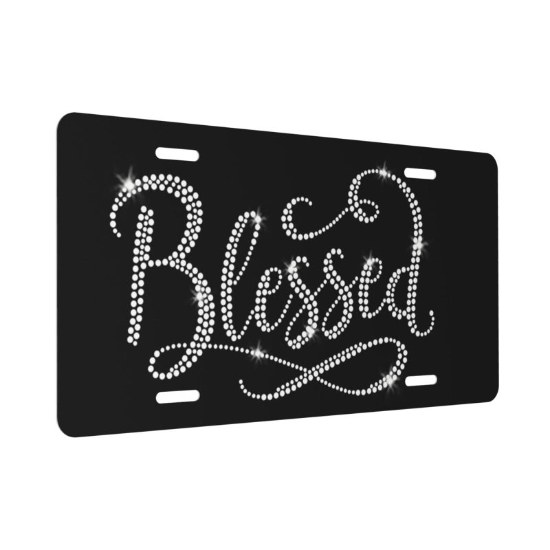 HGASPBC Personalized License Plate for Front of Car Design Your Own Custom Number Photo Logo Name Plate Customized Gift for Men Women 6x12 Inch, for Truck SUV, FBA-Black - Image 2