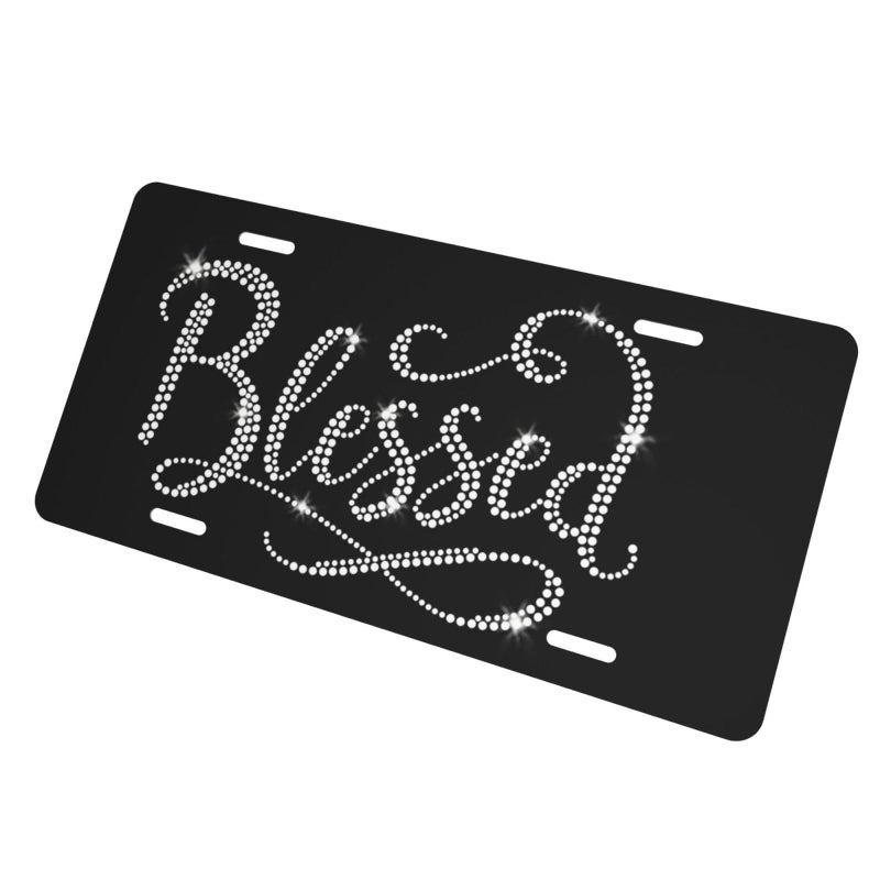 HGASPBC Personalized License Plate for Front of Car Design Your Own Custom Number Photo Logo Name Plate Customized Gift for Men Women 6x12 Inch, for Truck SUV, FBA-Black - Image 3