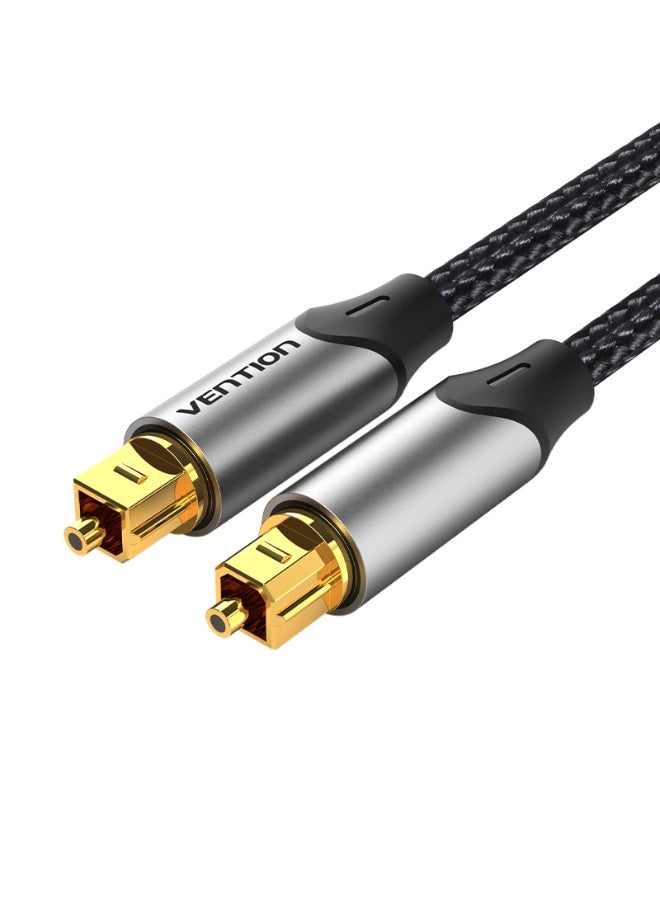 VENTION Optical Fiber Audio Cable Aluminum Alloy Type 1M Gray Model # BAVHF - Image 1
