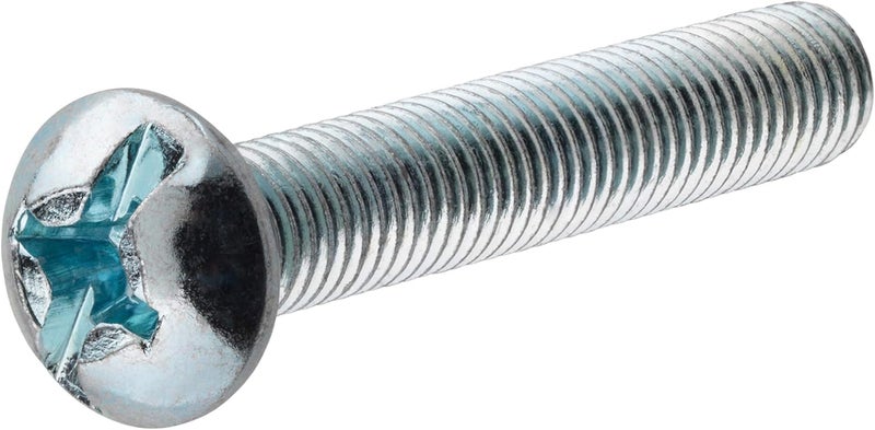 Hillman Group 90413 Zinc Round Head Combination Machine Screw, 1/4" x 2-1/2", 100-Pack - Image 1