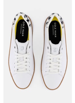 COLE HAAN Women Broad Gp Topspin Lace Up Sneaker, White  - Image 3