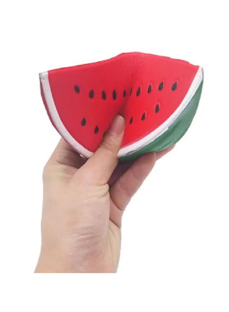 ألعاب الضغط على شكل بطيخ فاكهة محاكاة عالية الجودة، ألعاب مضادة للتوتر قابلة للضغط ألعاب البطيخ البطيئة الارتفاع - Image 4