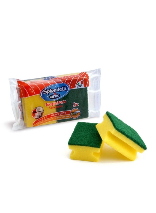 إسفنجة أريكس سبلينديلي الطبيعية 2 قطعة - تنظيف لطيف وفعال لجميع الأسطح