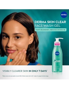 Nivea NIVEA Derma Skin Clear Wash Gel (150ml), Deep Cleansing Face Wash Gel, Salicylic Acid Face Wash Enriched with Niacinamide to Cleanse Pores and Remove Impurities  - Image 2