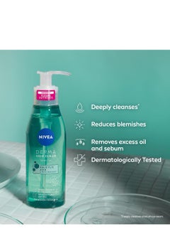 Nivea NIVEA Derma Skin Clear Wash Gel (150ml), Deep Cleansing Face Wash Gel, Salicylic Acid Face Wash Enriched with Niacinamide to Cleanse Pores and Remove Impurities  - Image 4