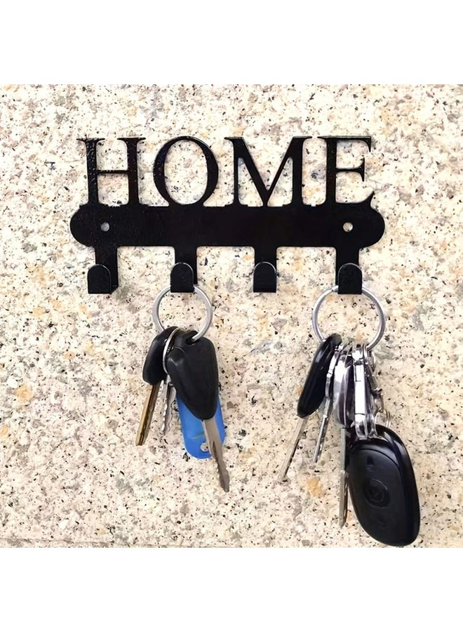 Zgg007 Home Hook Metal Key Holder Rust Proof Powder Coated Wall Mount - Image 1