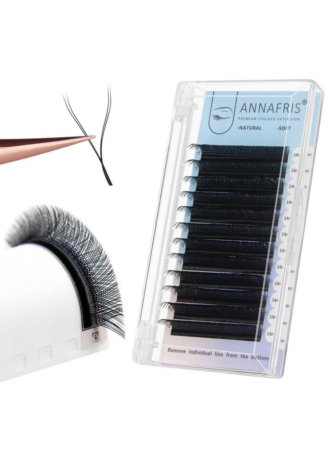 ANNAFRIS 4D Yy Shape Eyelash Extension Makeup Mesh Net Cross 0.07 C Curl 8-12Mm Mix 2D Y Shape Premade Fans Lash Extension Hand Woven Natural Soft Light Mink False Lashes (0.07 C, 8-12Mm Mix) - Image 1