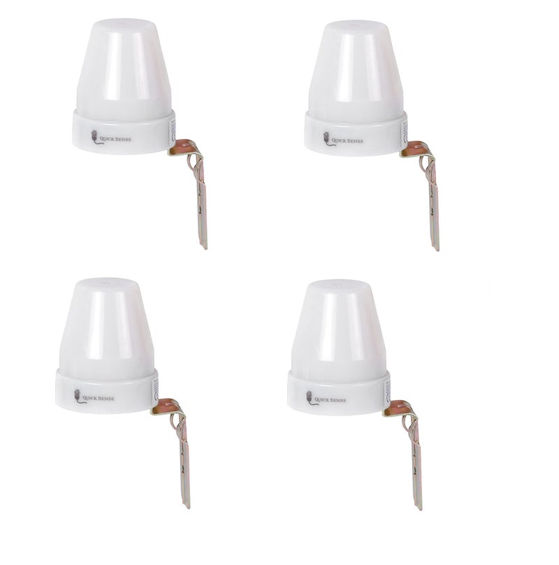 Quick Sense QS-302 | 220V Photocell Sensor Switch | Auto Day/Night On-Off | Waterproof LDR Sensor | 10A Load Capacity | Outdoor Lighting Control | Pack of 4 - Image 1