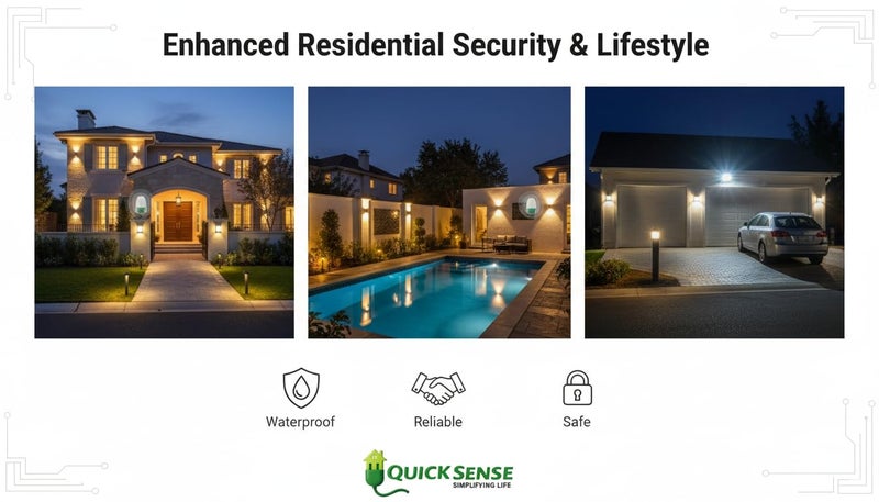 Quick Sense QS-302 | 220V Photocell Sensor Switch | Auto Day/Night On-Off | Waterproof LDR Sensor | 10A Load Capacity | Outdoor Lighting Control | Pack of 4 - Image 5
