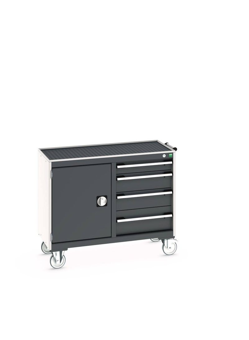 bott Bott cubio mobile cabinet 50/50 top tray cupboard / 4 drawer WxDxH: 1050x525x885mm  - Image 1