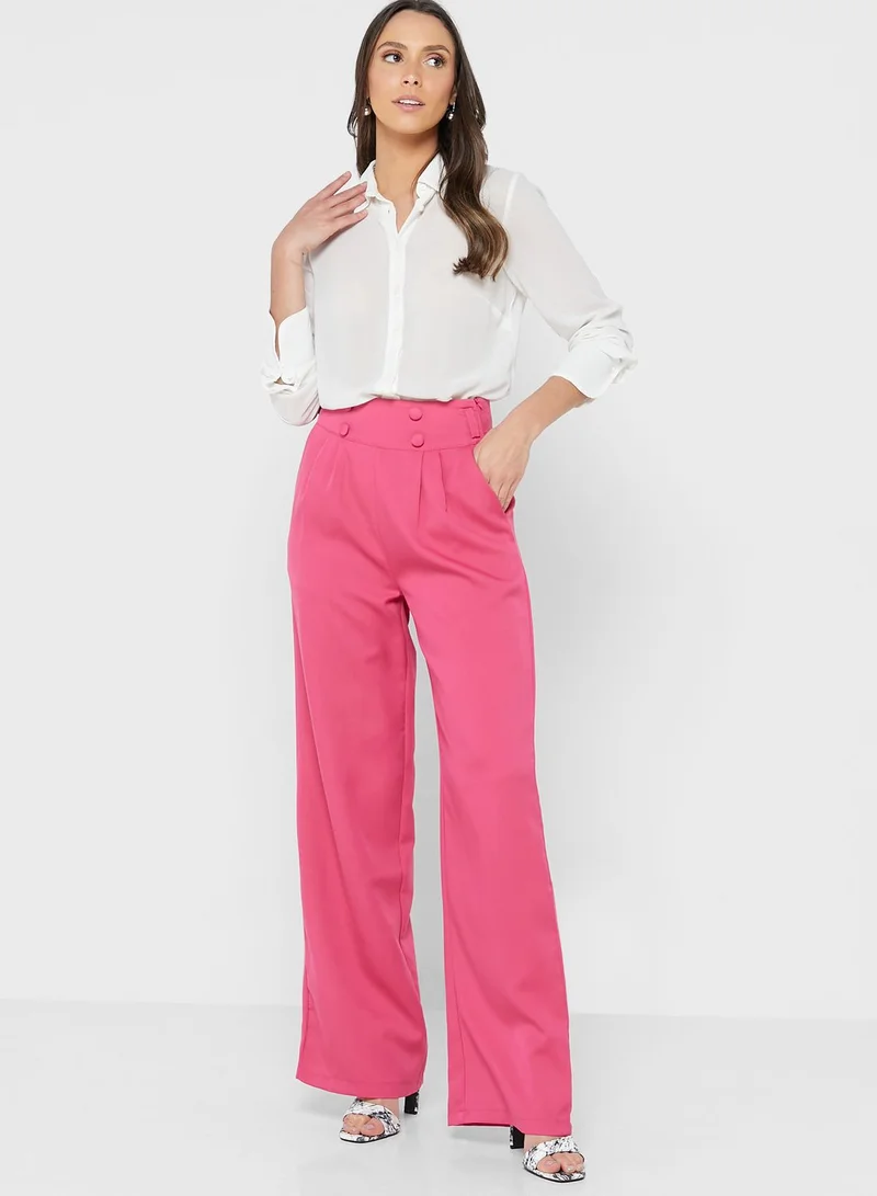 ELLA Button Detail Pants