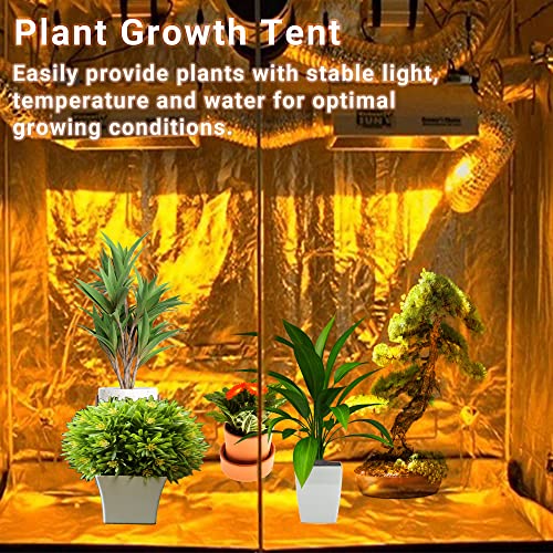 Yushanju 30 Pack High Reflective Mylar Sheets Plant Growth Mylar Films Garden Greenhouse Covering Foil Sheets for First Aid Blanket Growth Room Camera Reflector Simple Tent Outdoor Emergency(Gold,83x51 Inch) - Image 3