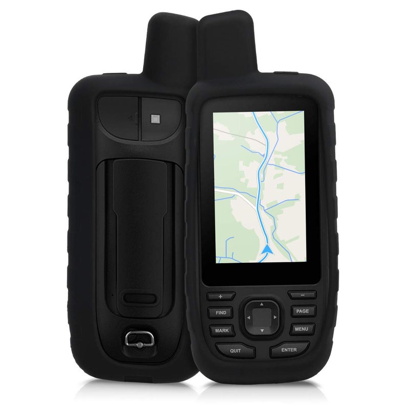 kwmobile غطاء kwmobile متوافق مع Garmin GPSMAP 66s / 66st - نظام الملاحة باليد GPS غلاف واقي من السيليكون الناعم - أسود - Image 5