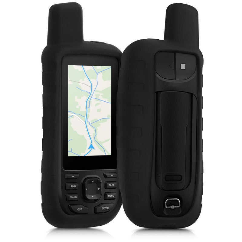 kwmobile غطاء kwmobile متوافق مع Garmin GPSMAP 66s / 66st - نظام الملاحة باليد GPS غلاف واقي من السيليكون الناعم - أسود - Image 1