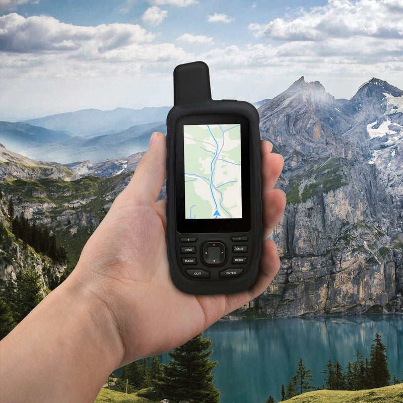 kwmobile غطاء kwmobile متوافق مع Garmin GPSMAP 66s / 66st - نظام الملاحة باليد GPS غلاف واقي من السيليكون الناعم - أسود - Image 2