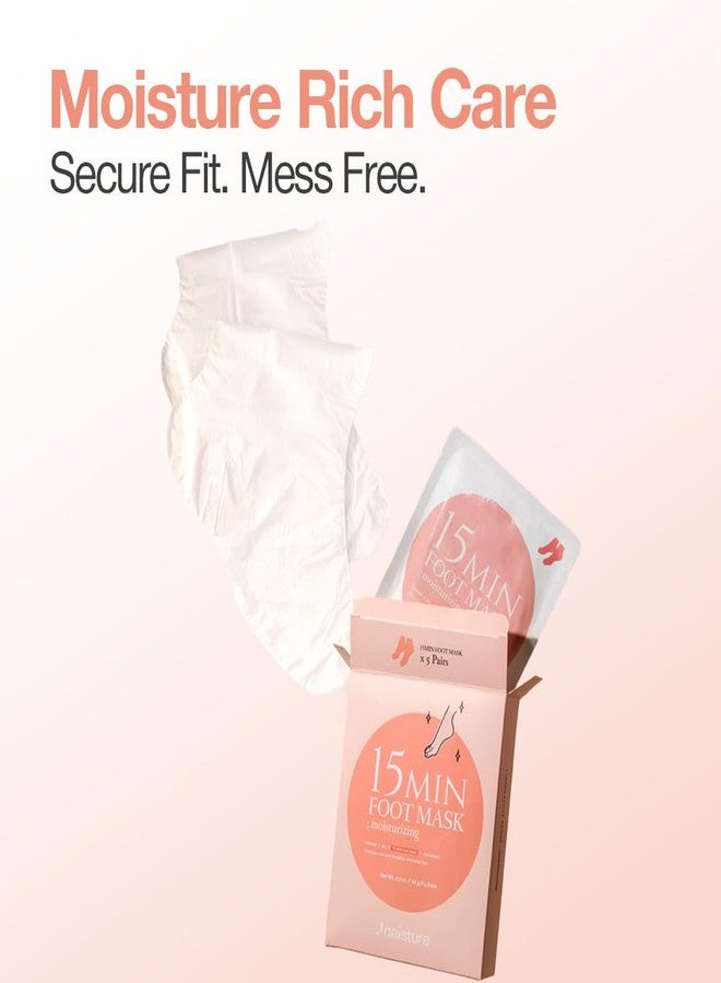 Naisture 15 Min Foot Moisturizing Mask - Reviving Sock Mask with Shea Butter & Jojoba Oil for Dry Feet and Heels - Image 2
