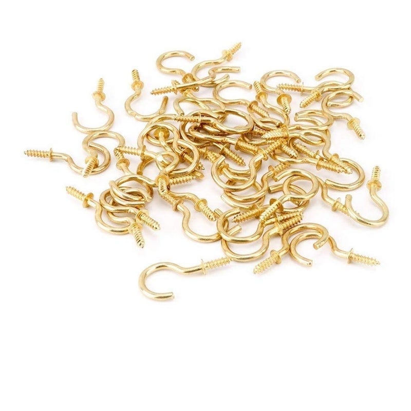 DIY Crafts Pack Of 3 Pcs ooks Cup Hooks Metal Screwin Pack Of 3 Pcs ooks Cup Hooks - Image 4