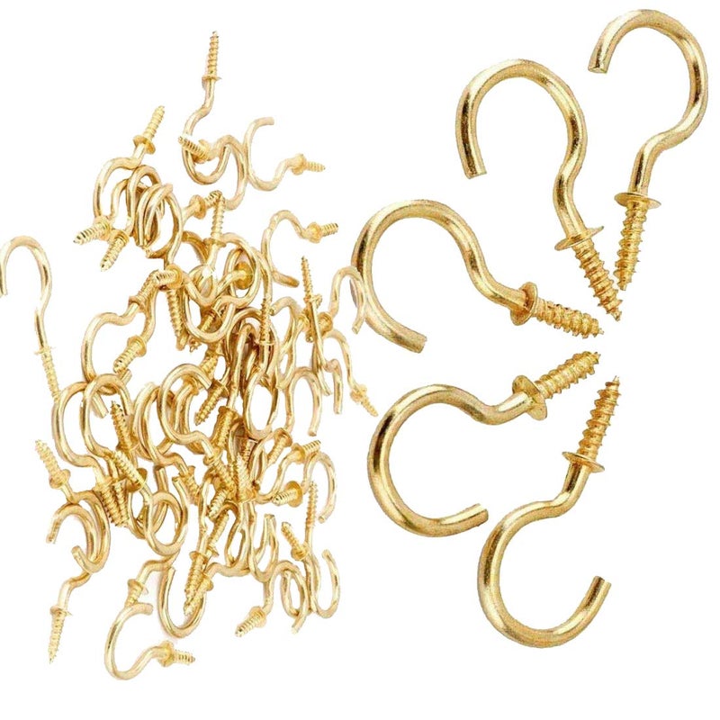 DIY Crafts Pack Of 3 Pcs ooks Cup Hooks Metal Screwin Pack Of 3 Pcs ooks Cup Hooks - Image 5