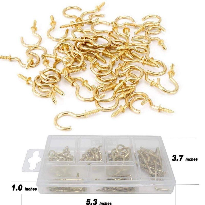 DIY Crafts Pack Of 3 Pcs ooks Cup Hooks Metal Screwin Pack Of 3 Pcs ooks Cup Hooks - Image 3