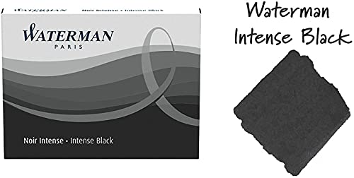 WATERMAN PARIS Fountain Pen Ink Cartridges Refill Intense Black Pack of 2 WAT52021 Smooth Flowing and Long Lasting Inks - Image 3