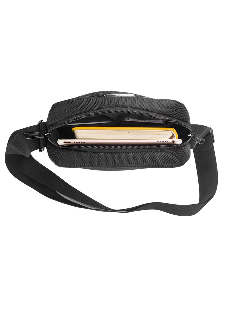AMERICAN TOURISTER Premium Black Bass Shoulder Bag – Ideal for Hajj & Umrah Travel, Lightweight & Spacious  - Image 5