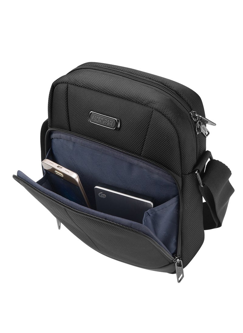 AMERICAN TOURISTER Premium Black Bass Shoulder Bag – Ideal for Hajj & Umrah Travel, Lightweight & Spacious  - Image 4