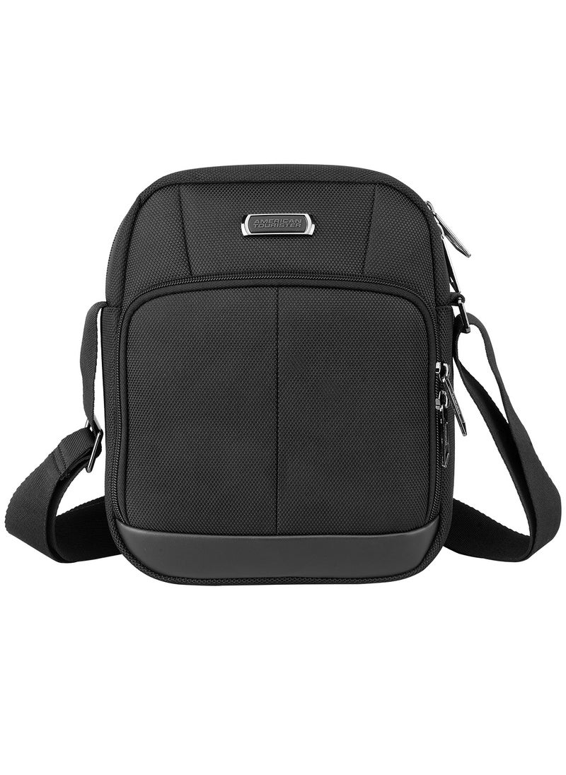 AMERICAN TOURISTER Premium Black Bass Shoulder Bag – Ideal for Hajj & Umrah Travel, Lightweight & Spacious  - Image 1