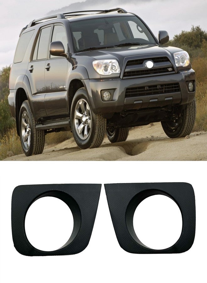 LFONEIBGG For Toyota 2006-2009 4Runner Front Bumper Fog Light Bezel Covers Pair (Left and Right) 2007 2008 - Image 2
