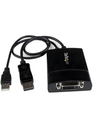 StarTech.com DisplayPort to DVI Dual Link Active Adapter - DisplayPort to DVI-D Adapter Video Converter 2560x1600 60Hz - DP 1.2 to DVI Monitor - USB Powered - Latching DP Connector (DP2DVID2) - pzsku/Z7B50E2AFF51A1C14C350Z/45/1749372735/63e03ac2-a23b-4a23-a705-ea6f106bc3b0