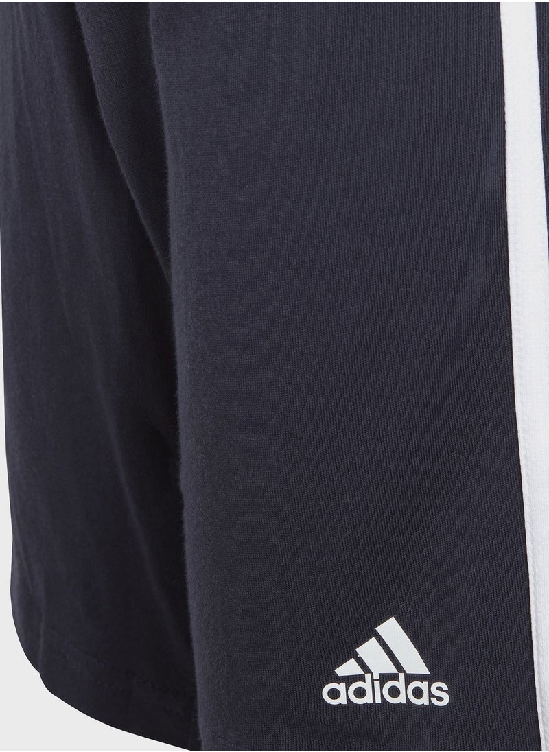 Adidas - Essentials 3-Stripes Tee And Shorts Set - Image 1