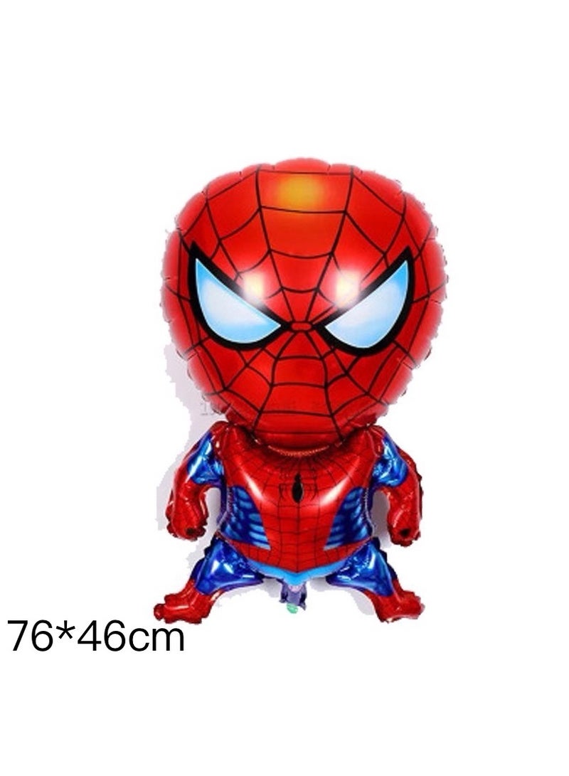 33 قطعة من بالونات الحفلات في كل مجموعة من بالونات رقائق معدنية لشخصية كرتونية من الأبطال الخارقين سبايدرمان كابتن حديد لتزيين الحفلات لوازم حفلات أعياد الميلاد بموضوع أبطال السوبر سبايدرمان - Image 2