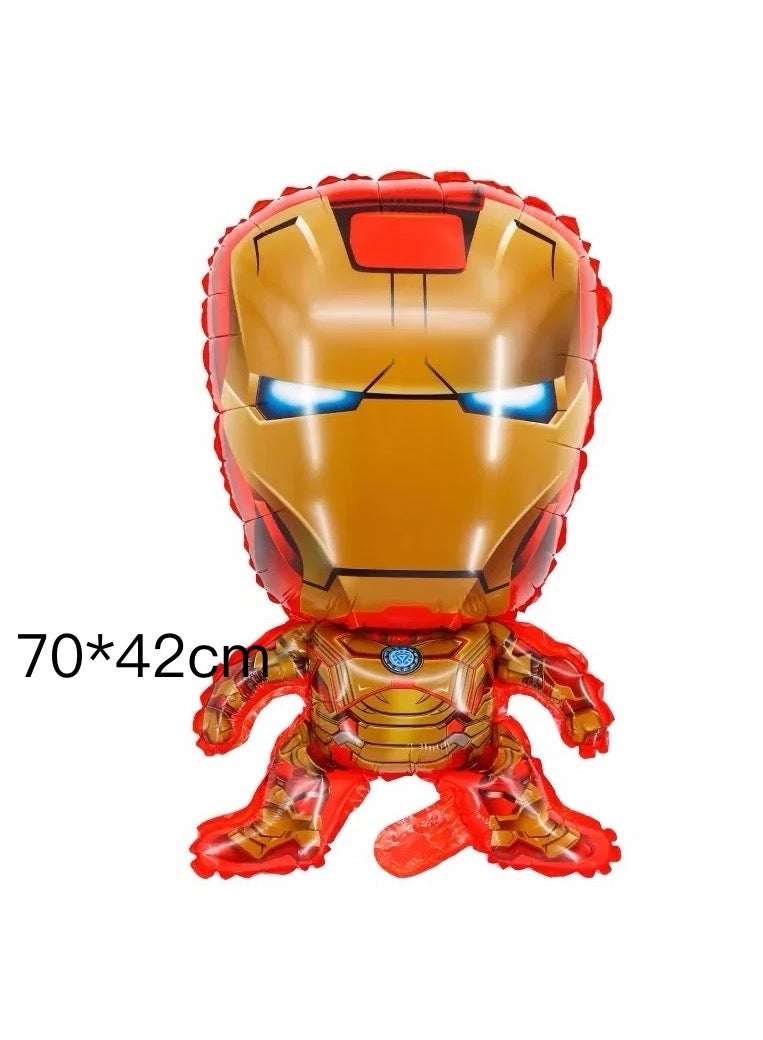 33 قطعة من بالونات الحفلات في كل مجموعة من بالونات رقائق معدنية لشخصية كرتونية من الأبطال الخارقين سبايدرمان كابتن حديد لتزيين الحفلات لوازم حفلات أعياد الميلاد بموضوع أبطال السوبر سبايدرمان - Image 3