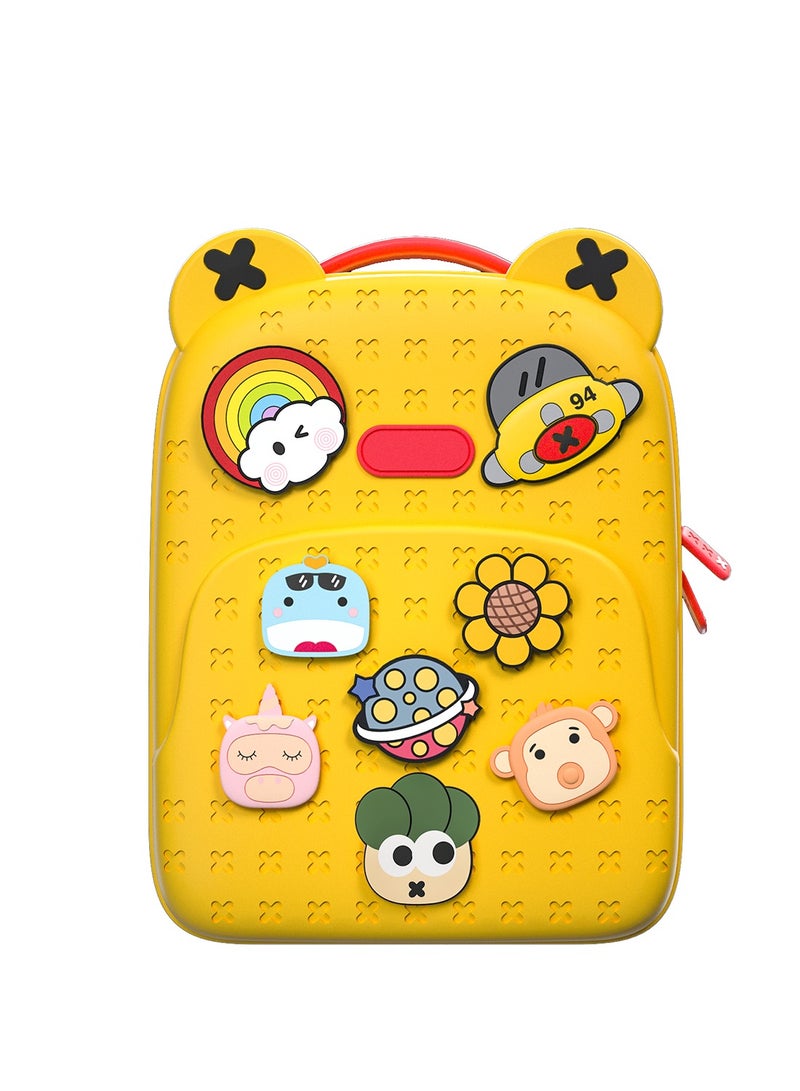 بيكوسيسي شنطة ظهر للاطفال صغيرة بيكوسيسى K16  لون أصفر - Image 1