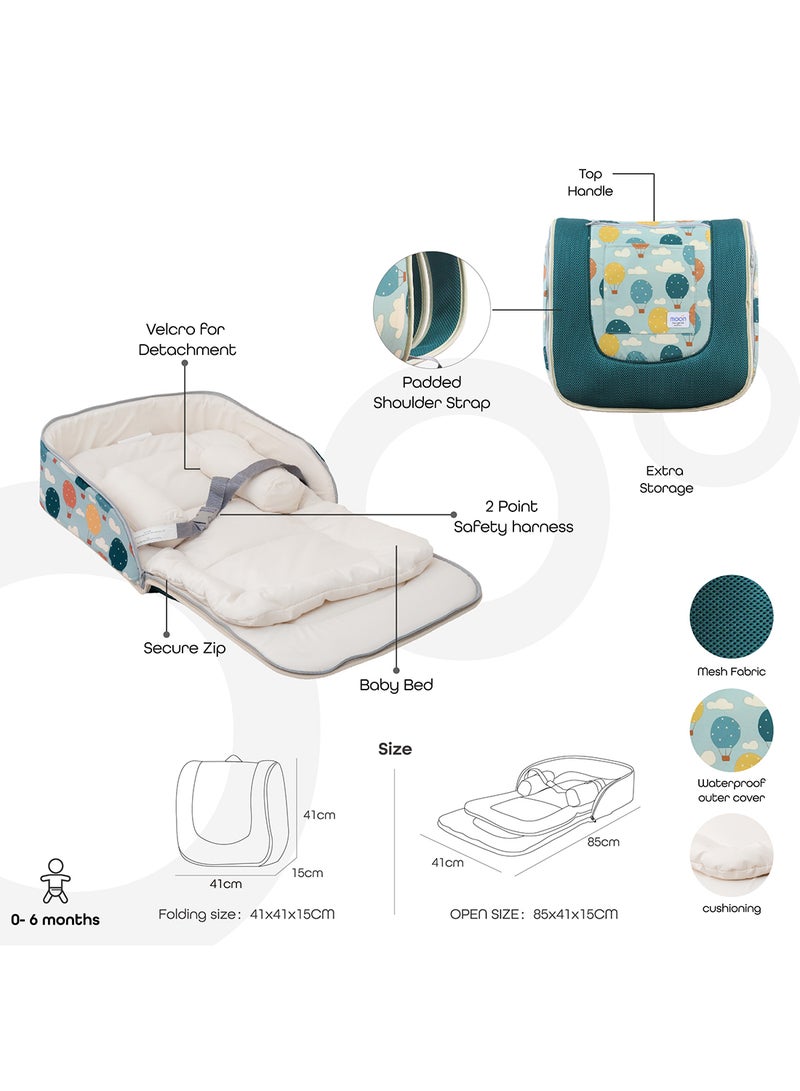 Moon Multifunctional Portable Travel Baby Bed And Backpack - Image 2