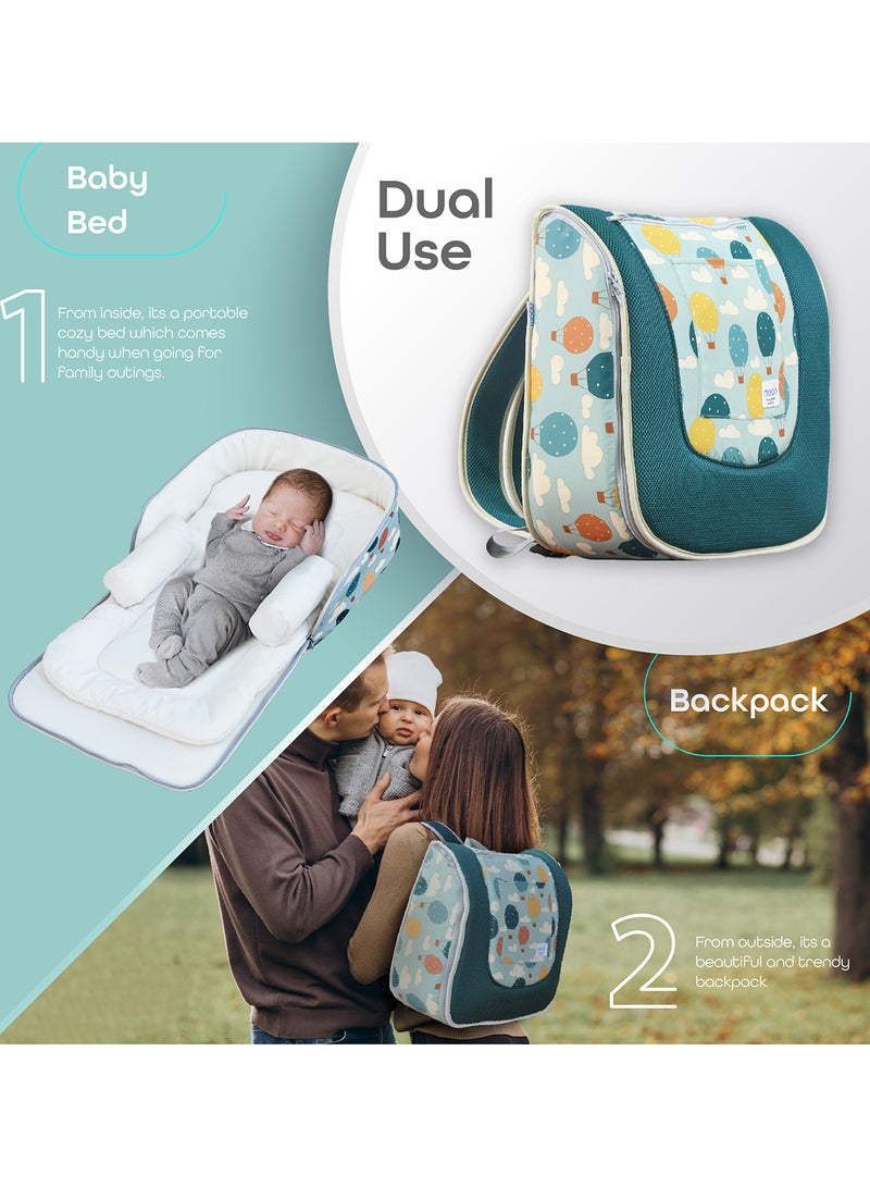 Moon Multifunctional Portable Travel Baby Bed And Backpack - Image 3