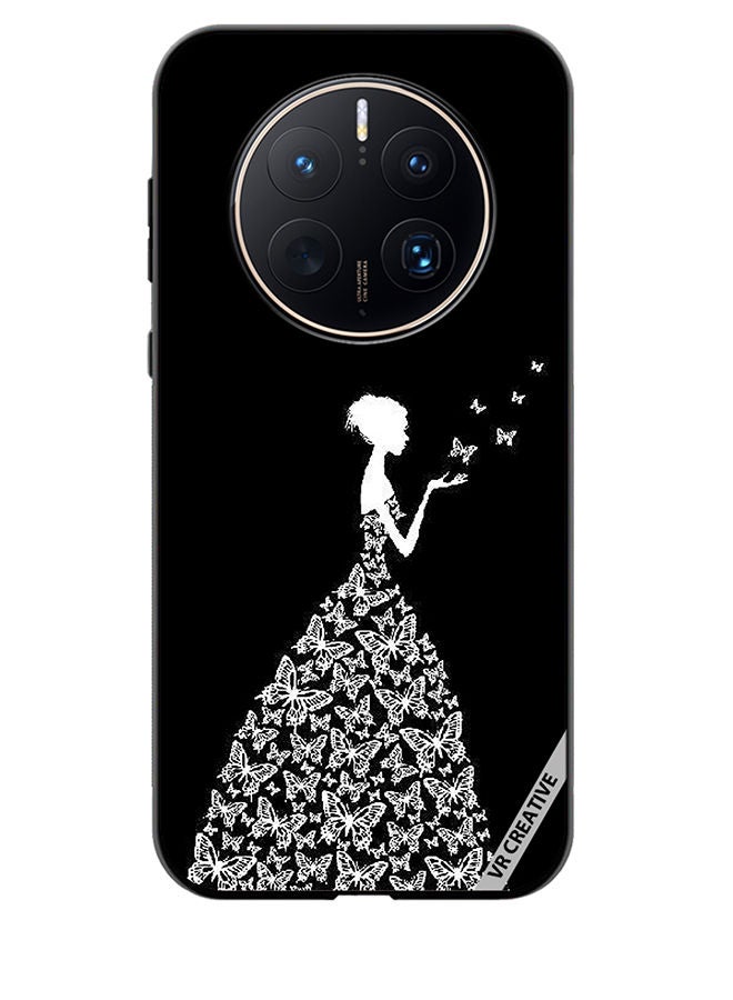 VR CREATIVE Protective Case Cover For Huawei Mate 50 Pro Girl In Butterfly Dress Design Multicolour - Image 1