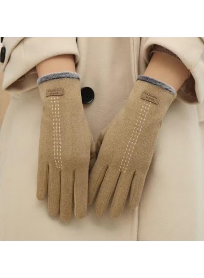 Women's Winter Thermal Gloves Plus Fleece Thermal Cycling Gloves - Image 4