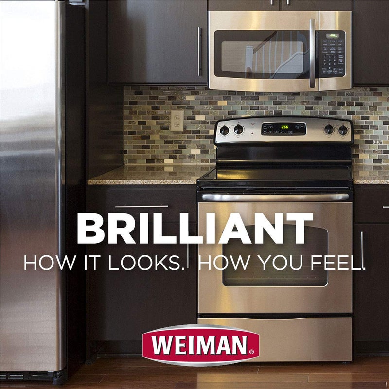 Weiman Stainless Steel Cleaner and Polish - Streak-Free Shine for Refrigerators, Dishwasher, Sinks, Range Hoods and BBQ grills, 22 Fl Oz - Image 2