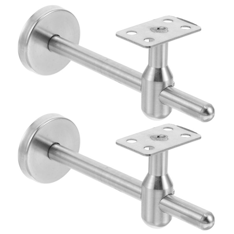 2pcs Heavy Duty Adjustable Handrail Brackets for Stairs Stainless Steel Wall Mount Handrail Supports for Staircase Railings - Image 1