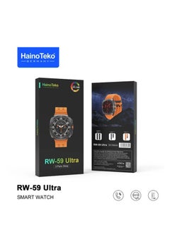 HainoTeko Haino Teko Germany RW59 Ultra Smart Watch High Resolution AMOLED Display with 3 Straps (Stainless Steel, Leather and Silicone)  - Image 3