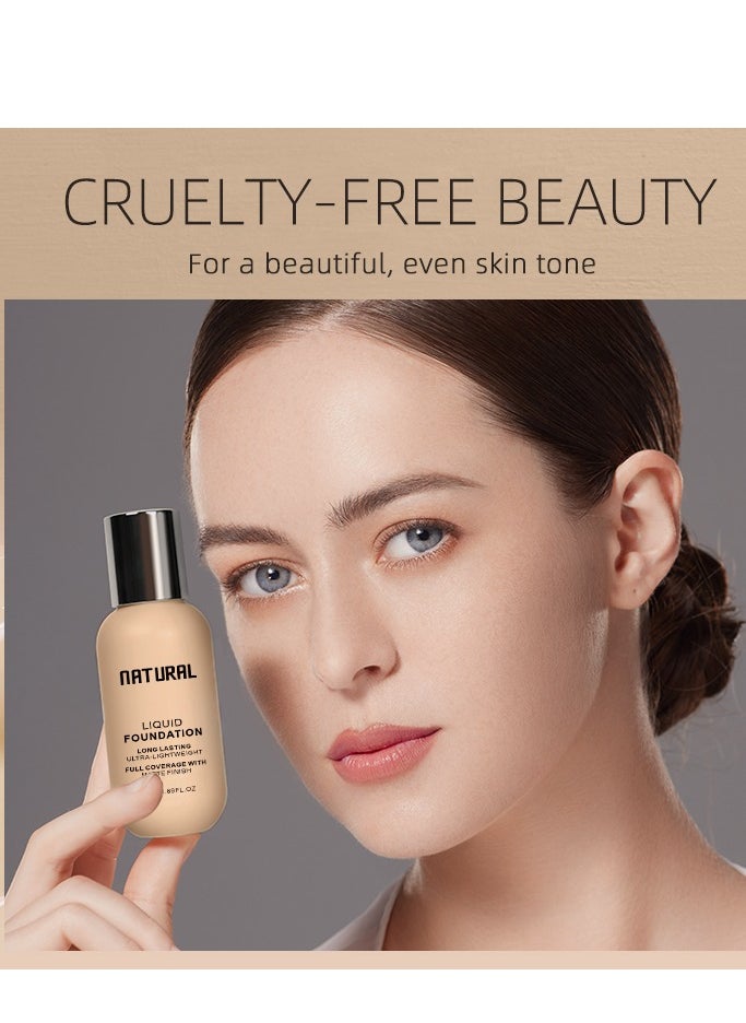 ARTMISS Long Lasting Ultra-lightweight Liquid Foundation 05（Comes with brush）  - Image 4